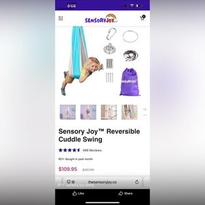 Sensory Joy Reversible Cuddle Swing